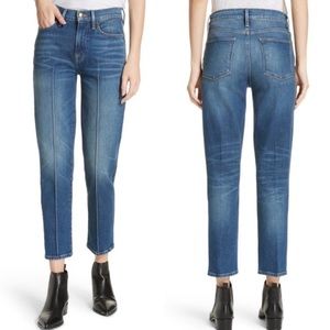 FRAME Le High Straight Pintucked Jeans